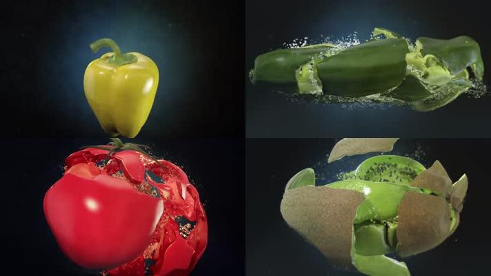 水果蔬菜动画视频素材