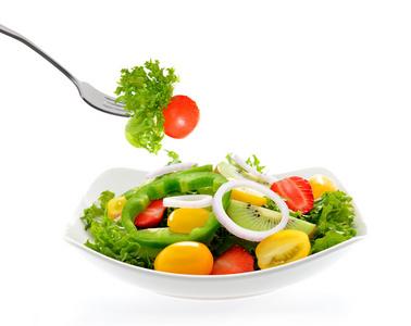 蔬菜和水果沙拉图片