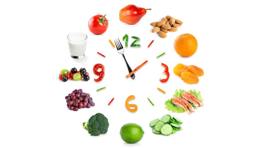 创意时钟,蔬菜,水果,白色背景 壁纸 - 1920x1080 全高清