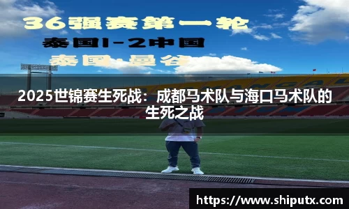 2025世锦赛生死战：成都马术队与海口马术队的生死之战